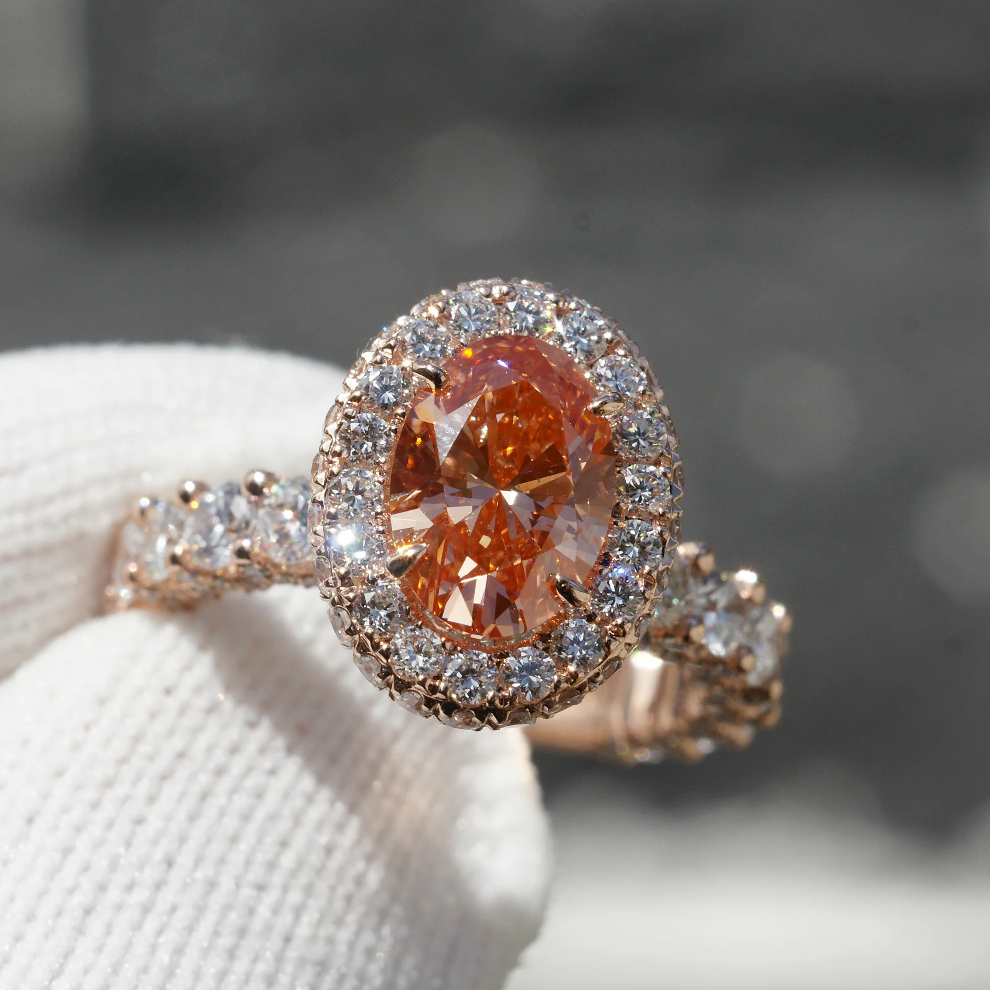 Orange diamonds: flames trapped within the stone