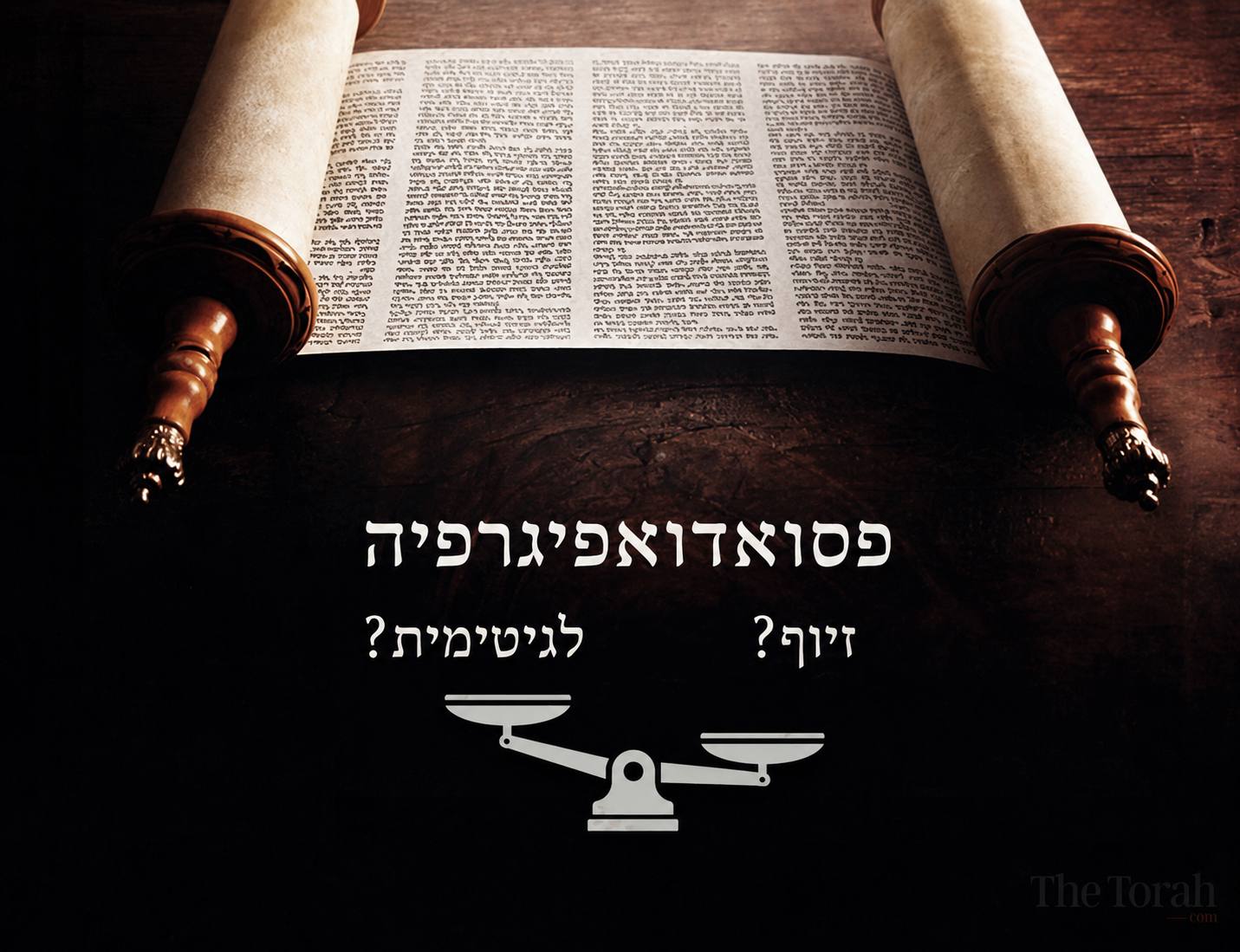 פסאודואפיגרפיה מקראית: האם ייחוס כוזב של טקסטים מקראיים הוא מעשה מטעה?