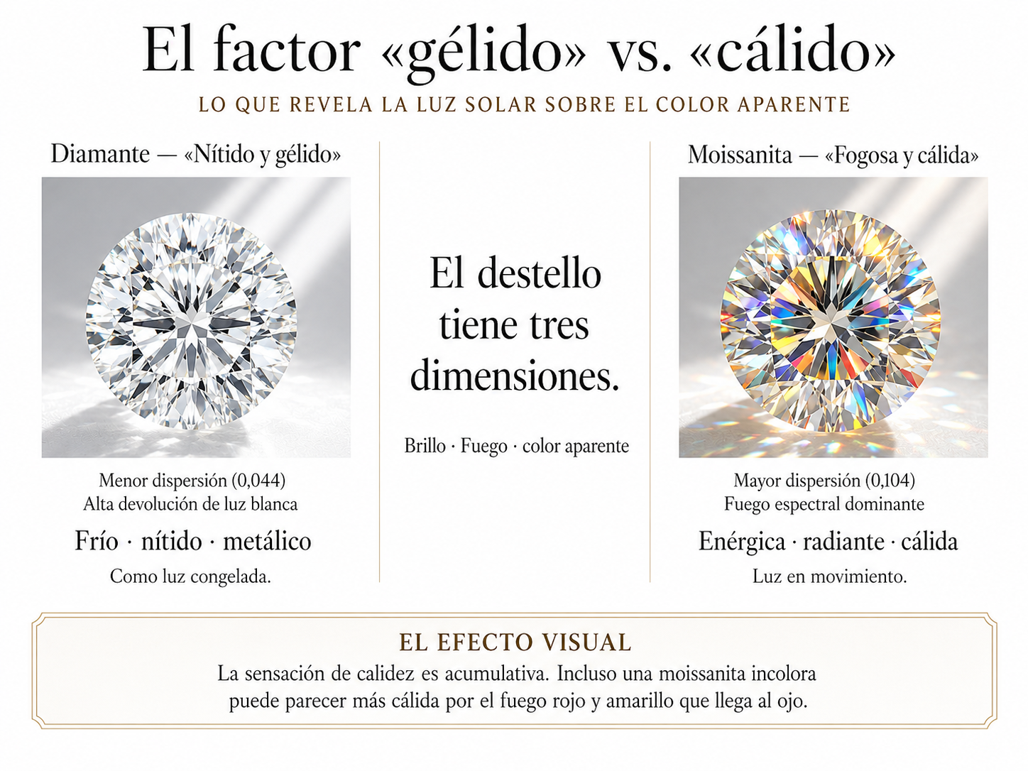 Diamante vs moissanita: ¿cuál es la diferencia?