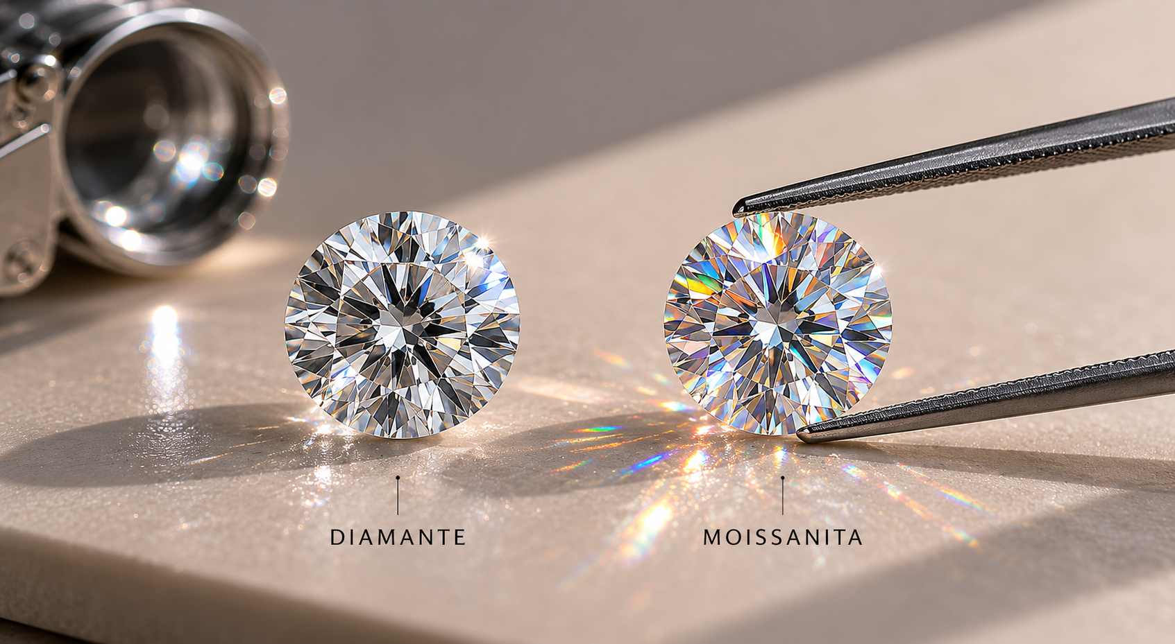 Diamante vs moissanita: ¿cuál es la diferencia?