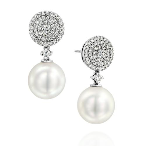 DIAMOND PEARL EARRINGS