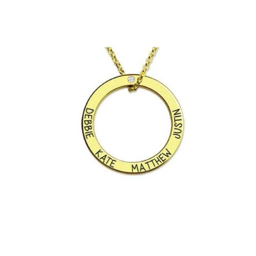 NAME HOOP FAMILY NECKLACE
