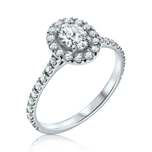 OVAL HALO RING