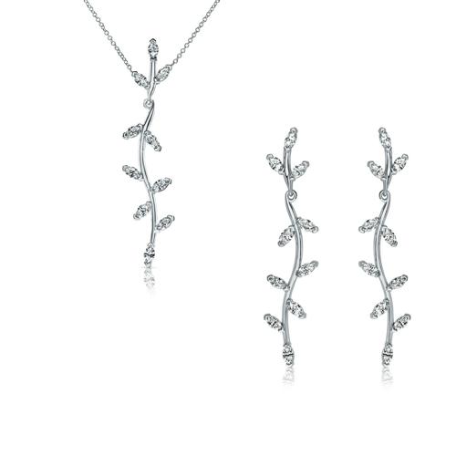Ingeborg  Marquise Earrings  and matching pendant.