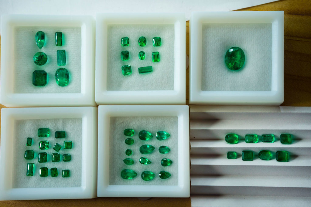 Typical “Emerald” cut of the emerald