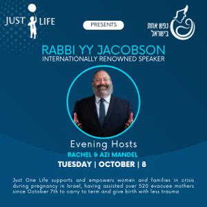 Rabbi YY Jacobson: Reflecting on the One-Year Anniversary of October 7th  | Just One Life Event