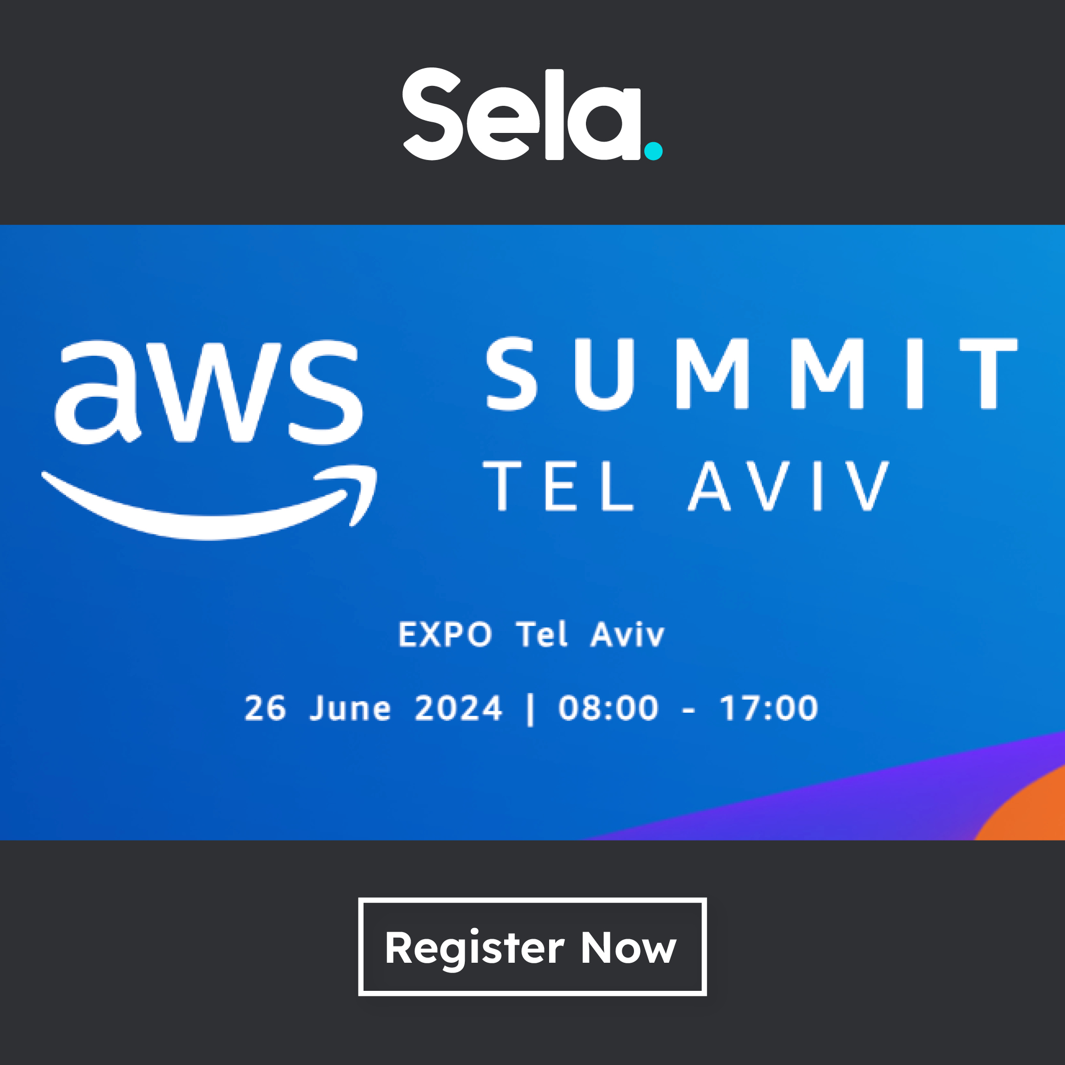 Sela at AWS Summit 2024