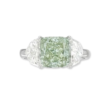 Diamante taglio brillante da 3,05 carati, classificazione Fancy Intense Green